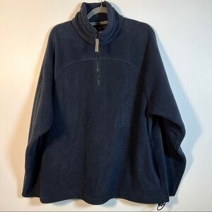 CONSENSUS SPORTSWEAR Navy Blue Large. Men’s fleece 1/4 zip. 2Pockets. EUC